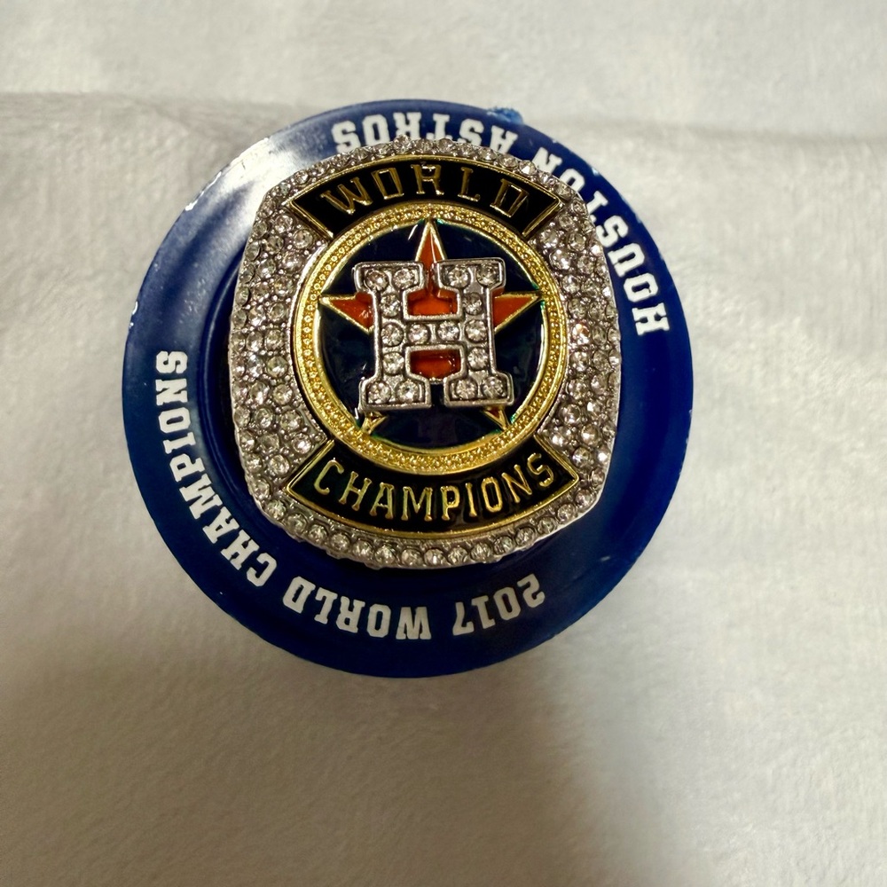 Houston Astros 2017 World Champions Blue Souvenir Ring